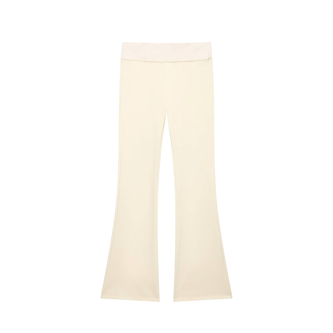 Damen Hochtaillierte Stretch-Flared-Hose mit weitem Schlag und elastischem Bund Echo Archiv