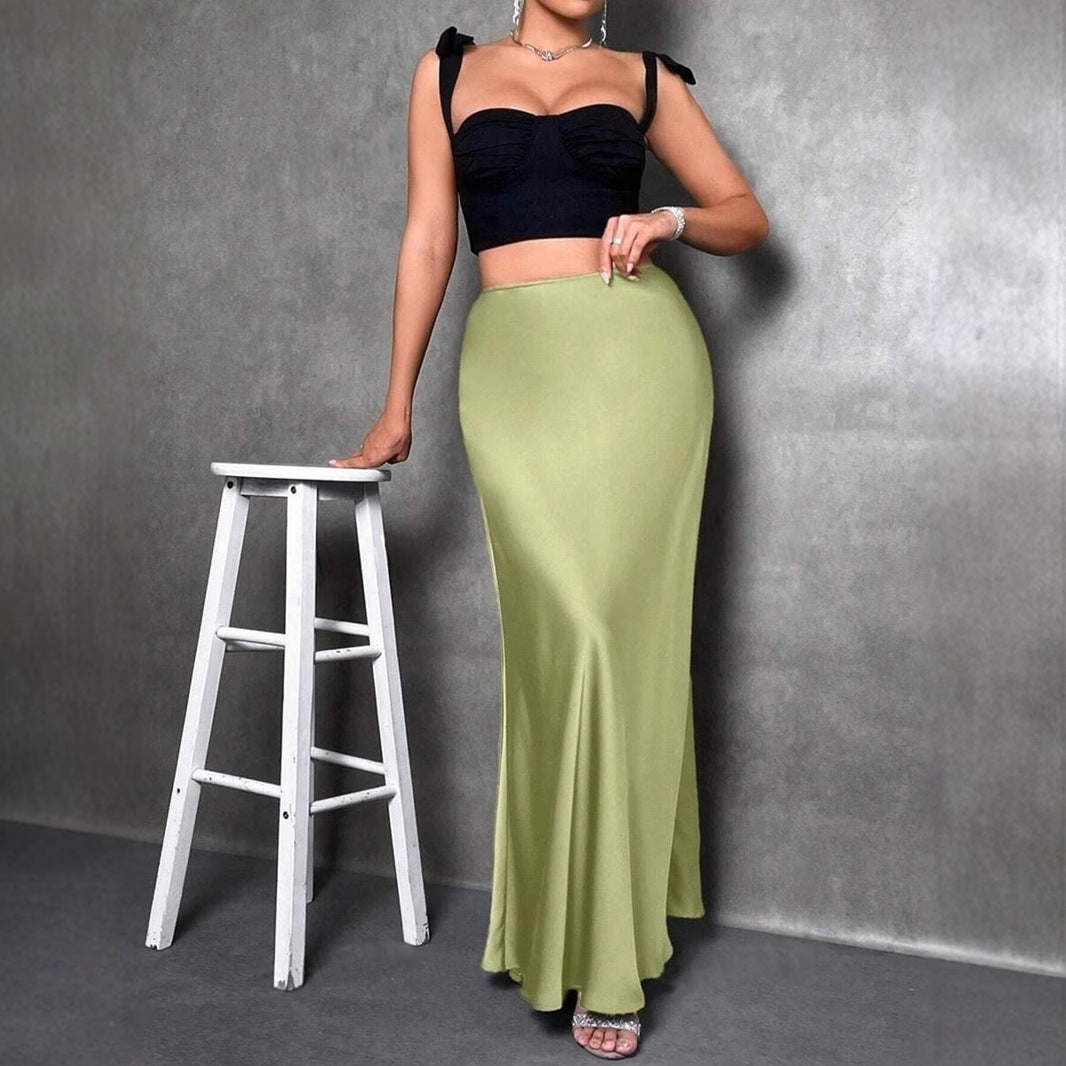 Damen Maxirock mit fließendem Schnitt und elegantem Fall Echo Archiv