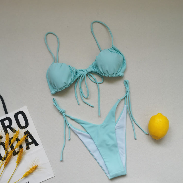 Damen Triangel-Bikini mit regulierbaren Bindebändern Echo Archiv