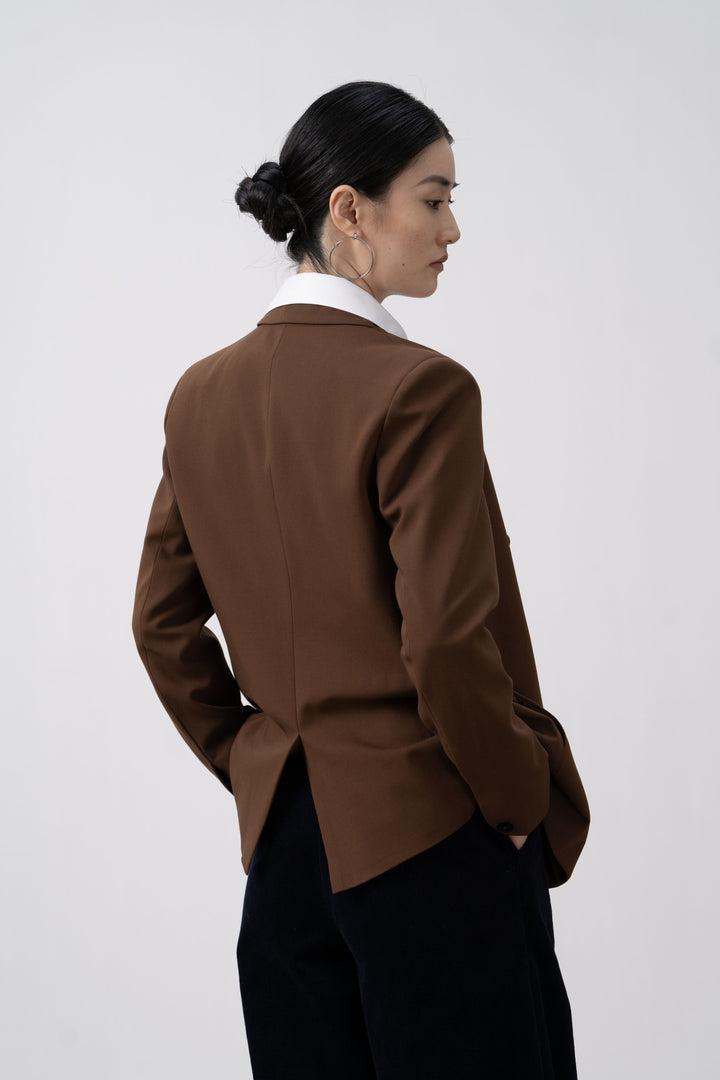 Damen Taillierte Doppelreihige Blazer Echoarchiv 1787623052