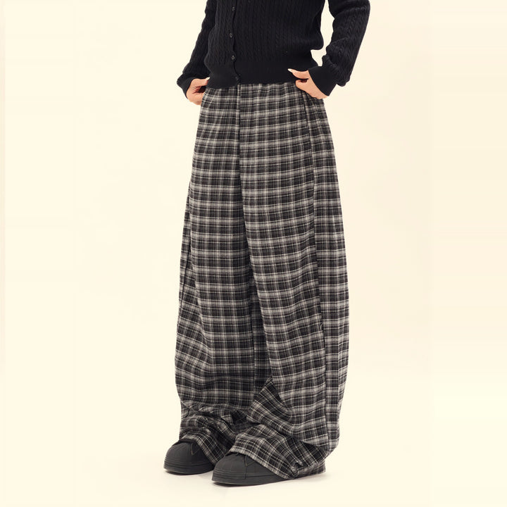 Damen Gemusterte Weitgeschnittene Freizeithose Echo Archiv