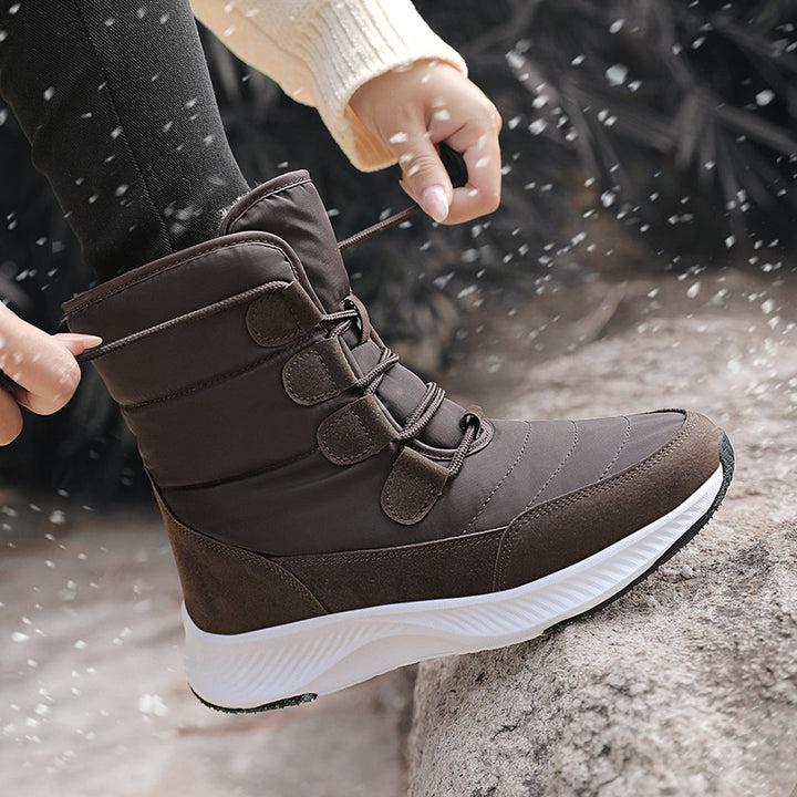 Damen Gefütterte Stepp‑Winterstiefel mit Isolierung und rutschfester EVA‑Sohle Echo Archiv