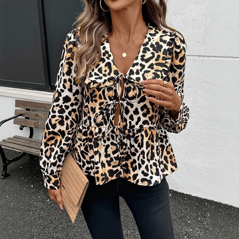Damen Verspielte Leopardenbluse Echo Archiv