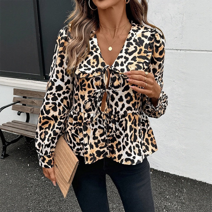 Damen Verspielte Leopardenbluse Echo Archiv