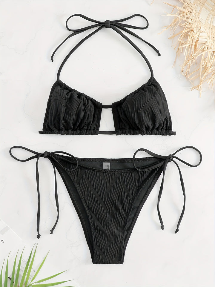 Damen Triangel-Bikini mit raffiniertem Rüschendesign Echo Archiv