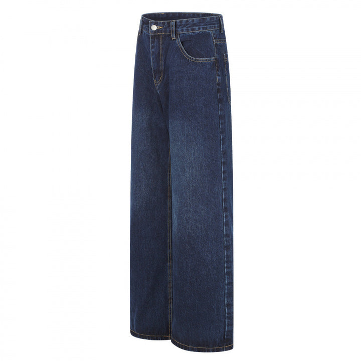 Damen High‑Waist Jeans mit weitem Bein, Fünf‑Taschen und lockerem Schnitt Echo Archiv