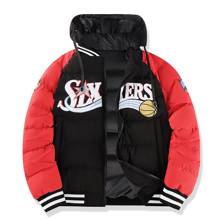 Herren Sportliche Pufferjacke mit hohem Kragen Echo Archiv