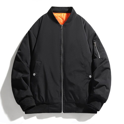 Herren lässige Bomberjacke mit praktischen Taschen Echoarchiv