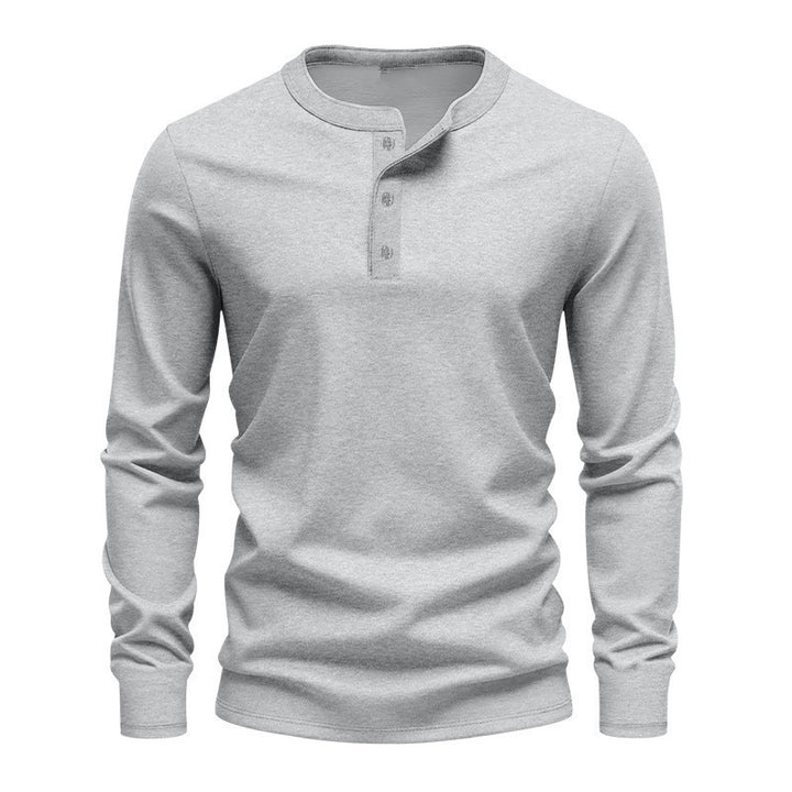 Herren Langarmshirt mit Knopfleiste Echoarchiv