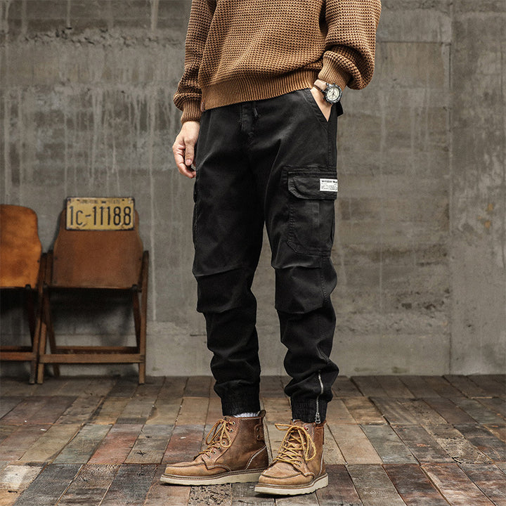 Herren Cargo-Jogginghose im urbanen Utility‑Stil mit elastischem Tunnelzugbund und verstärkten Kniepartien Echo Archiv