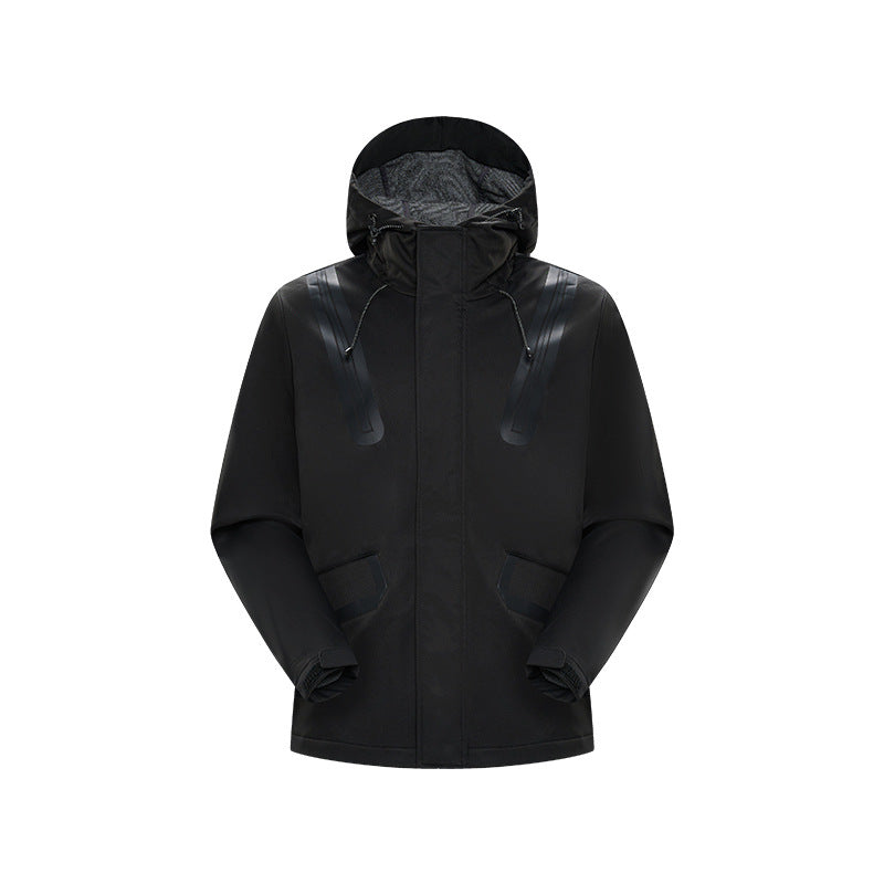 Herren Technische Softshell-Parka mit Kapuze, getapten Nähten und gummierten Einsätzen Echo Archiv