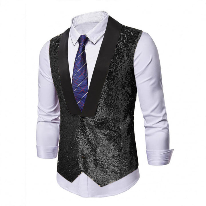 Herren Abend-Weste mit Glitzer Echoarchiv