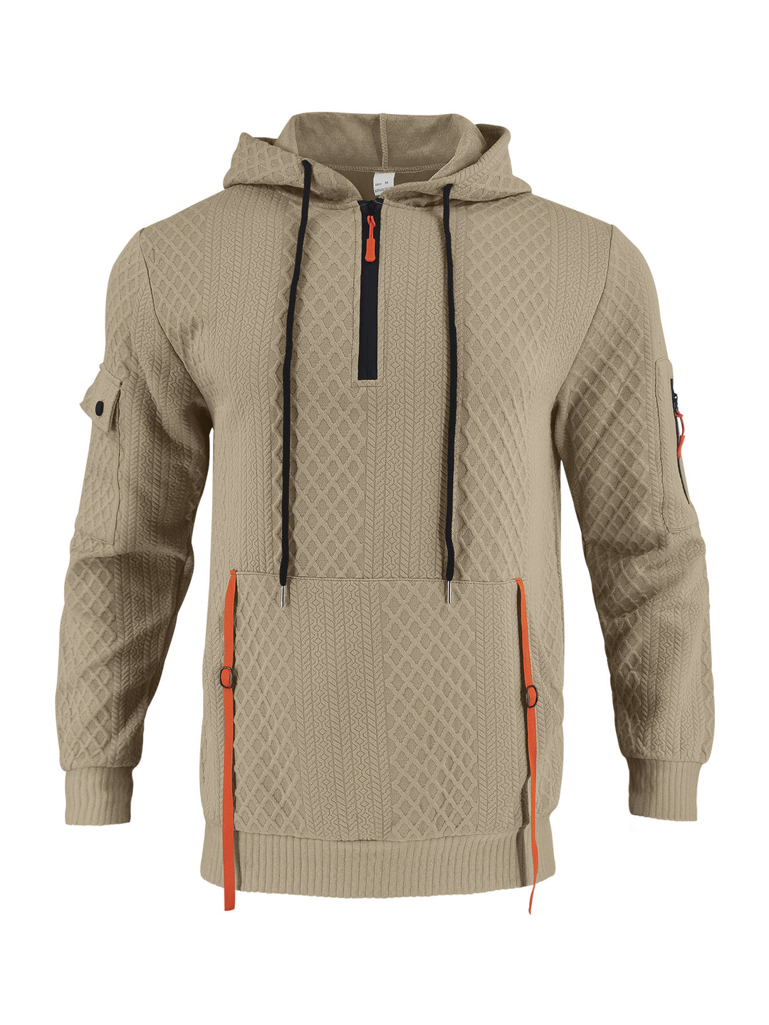 Herren funktionaler Kapuzenpullover mit Reißverschluss und praktischen Taschen Echoarchiv