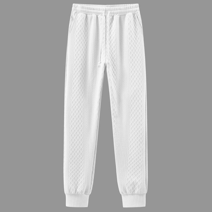 Herren Komfortable Strick-Jogginghose mit modernem Design und elastischem Bund Echoarchiv