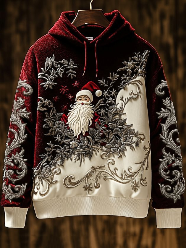 Damen Kreativer Kapuzenpullover mit Skelett- und Weihnachtsmotiv Echoarchiv