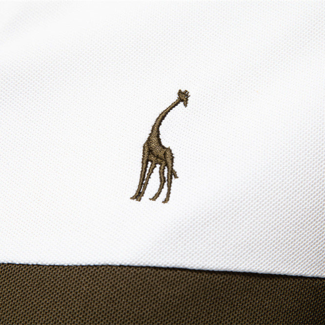 Herren Poloshirt mit modernem Blockdesign und hochwertiger Baumwollmischung Echoarchiv