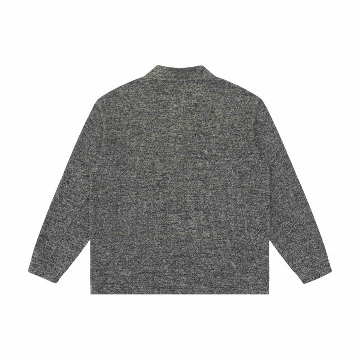 Unisex Feinstruktur-Henley-Strickpullover mit Raglanärmeln und Relaxed-Schnitt Echo Archiv