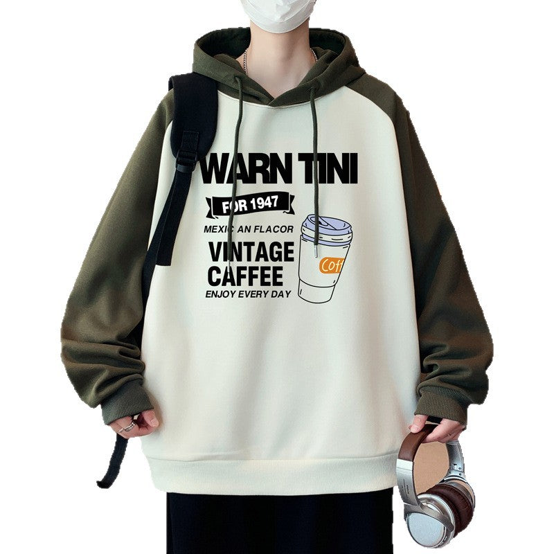 Herren lässiger Hoodie mit grafischem Print Echoarchiv
