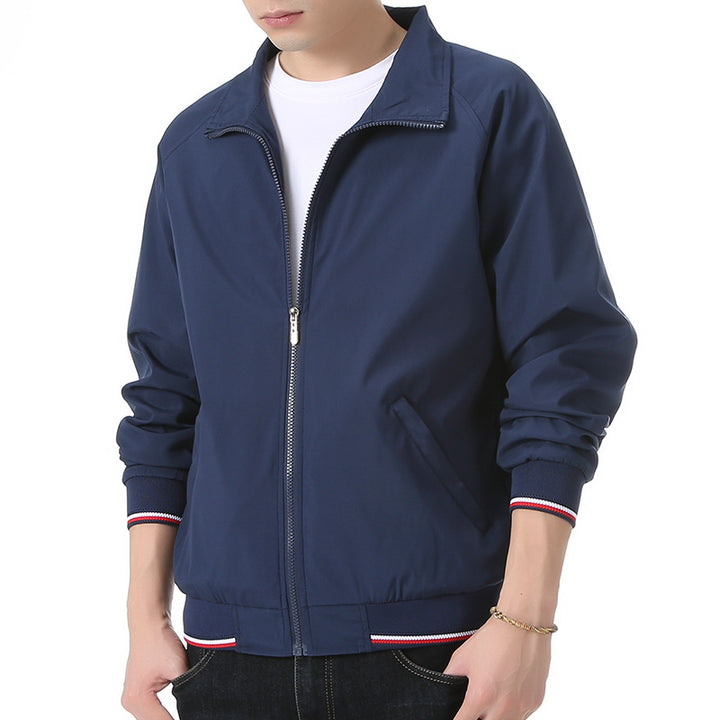 Herren leichte Trainingsjacke mit Stehkragen Echo Archiv