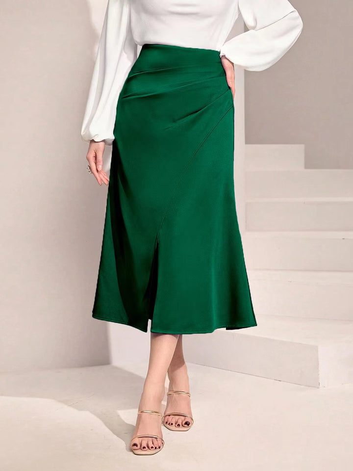 Damen Midirock mit asymmetrischem Schnitt und elegantem Schlitz Echo Archiv