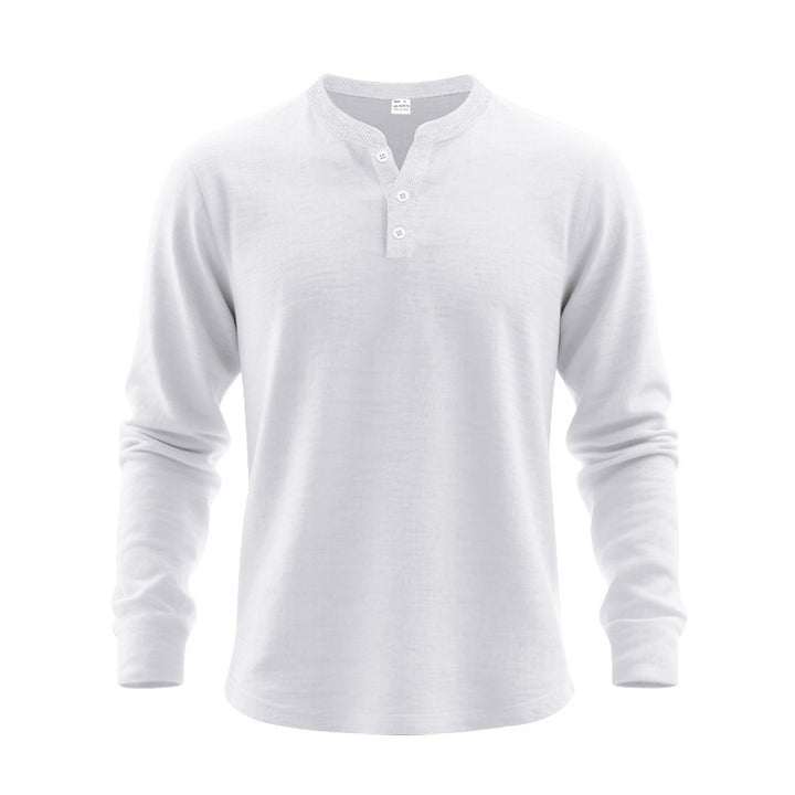 Herren Langarm-Hemden im klassischen Henley-Stil Echoarchiv