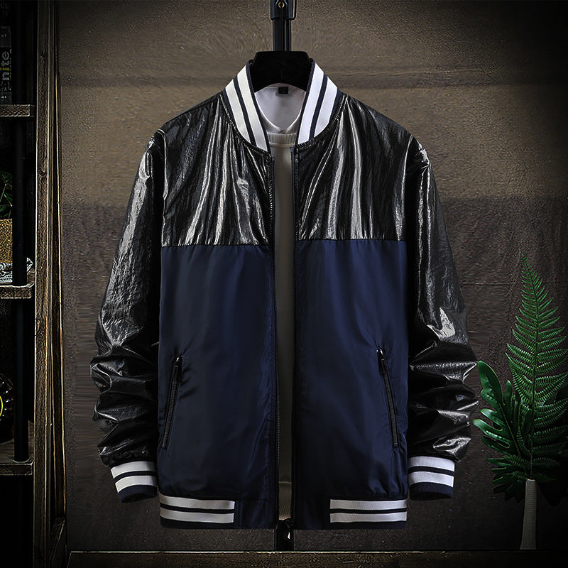 Herren Modische Übergangsjacke mit hochglänzendem Obermaterial Echo Archiv
