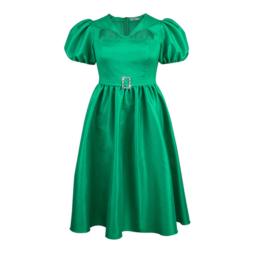 Damen Abendkleid mit modischen Puffärmeln und einzigartigem Cut-Out-Design Echo Archiv