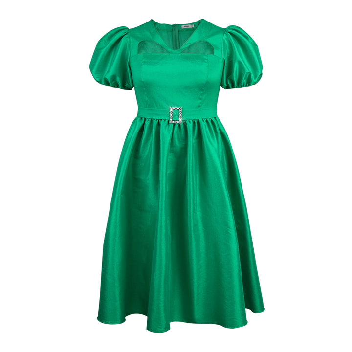 Damen Abendkleid mit modischen Puffärmeln und einzigartigem Cut-Out-Design Echo Archiv