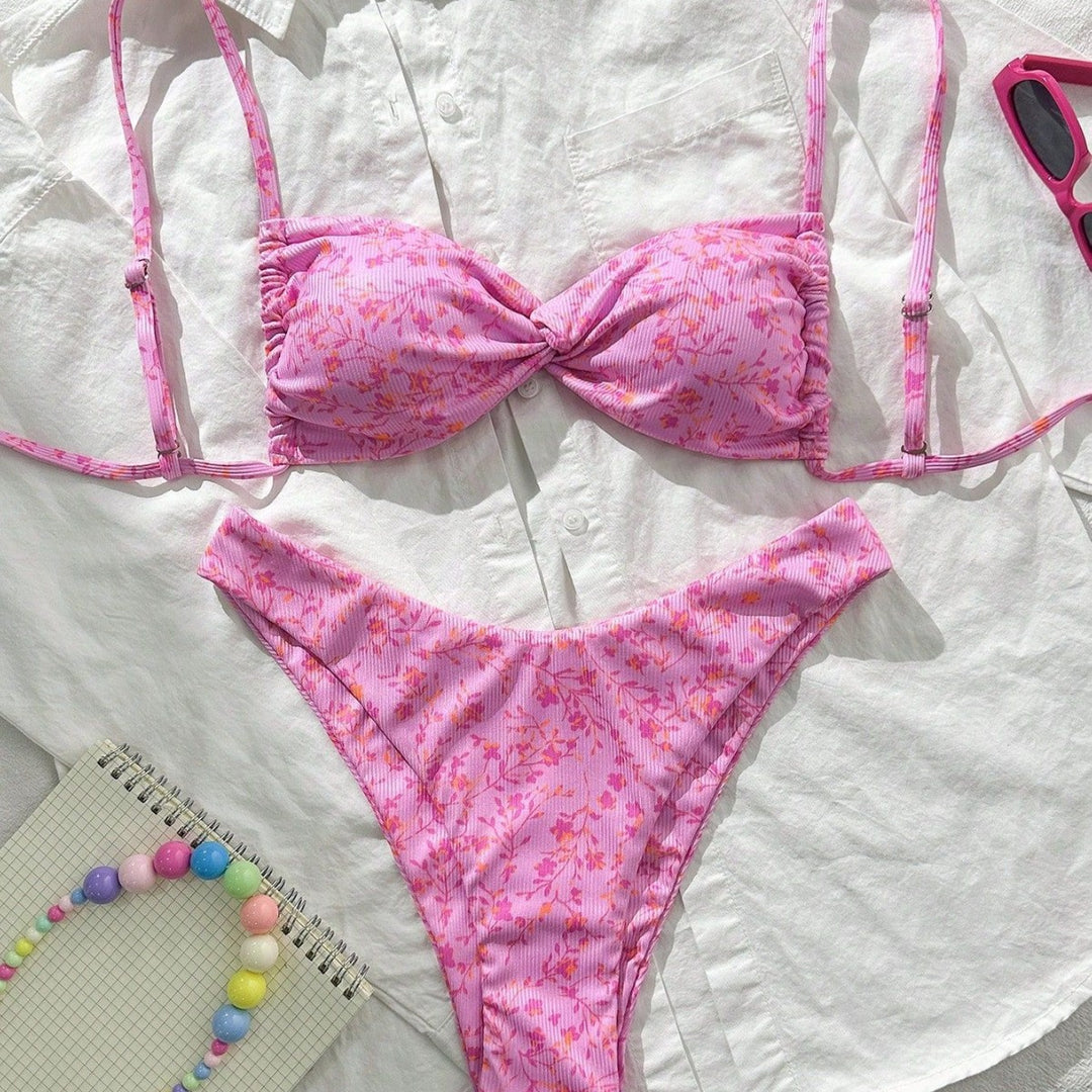 Damen Bügel-Bikini mit blühendem Design Echo Archiv