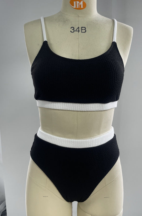 Damen Bikini-Set mit hochwertigem Strukturdesign und verstellbaren Trägern Echo Archiv