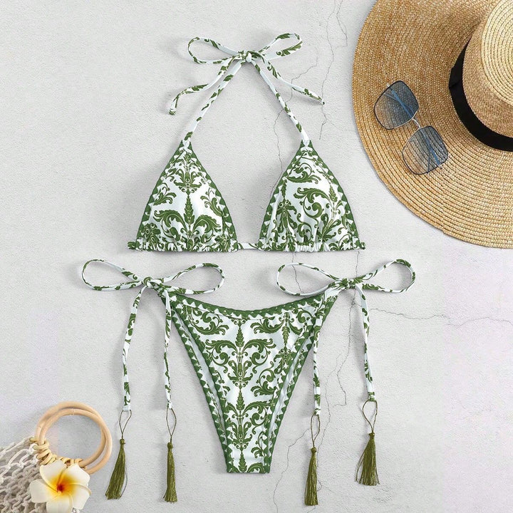Damen Bikiniunterteil mit eleganten Quastendetails Echo Archiv