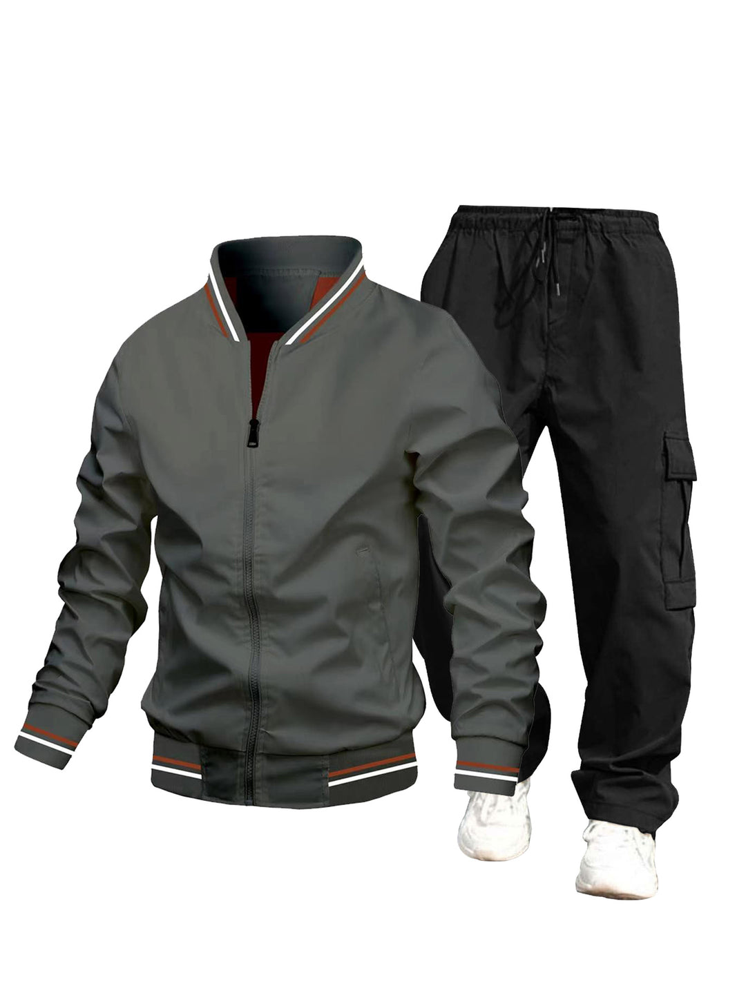 Herren Sportliche Jacke und Cargo-Hose Set Echo Archiv