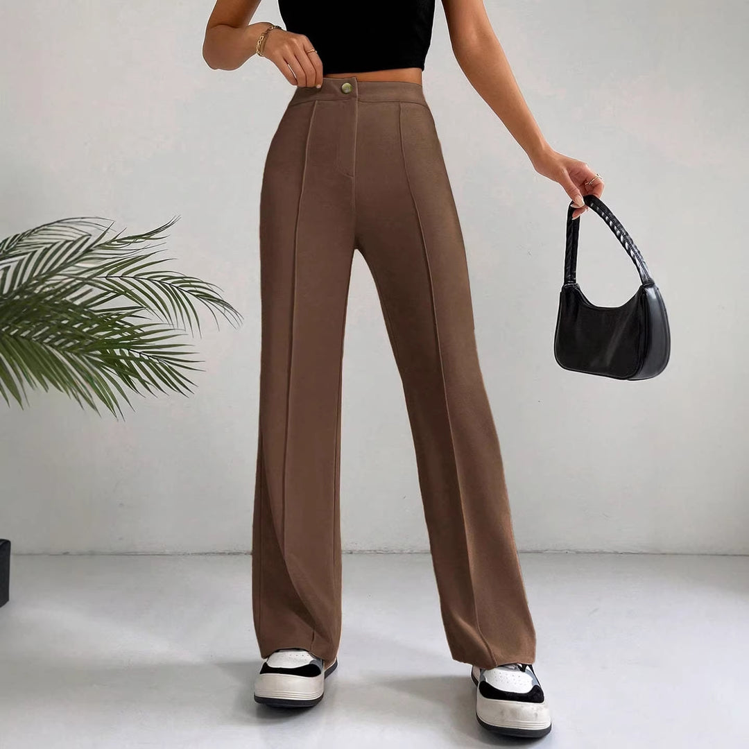 Damen Elegante und hoch geschnittene Stoffhose Echo Archiv