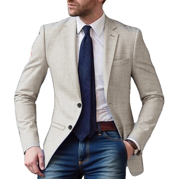 Herren eleganter und strukturierter Blazer mit modischen Details – Tianoro