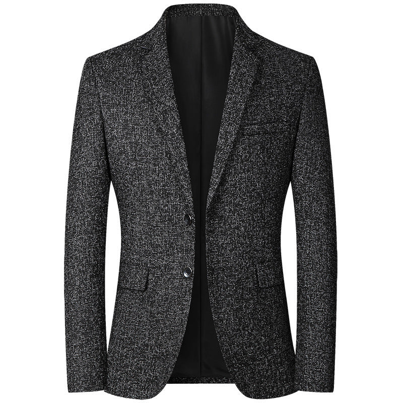 Herren moderner und eleganter Blazer aus Strukturstoff Echoarchiv