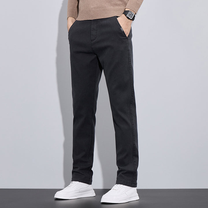 Herren elegante Chino-Pants mit slim-fit Schnitt und vielseitigen Taschen Echoarchiv