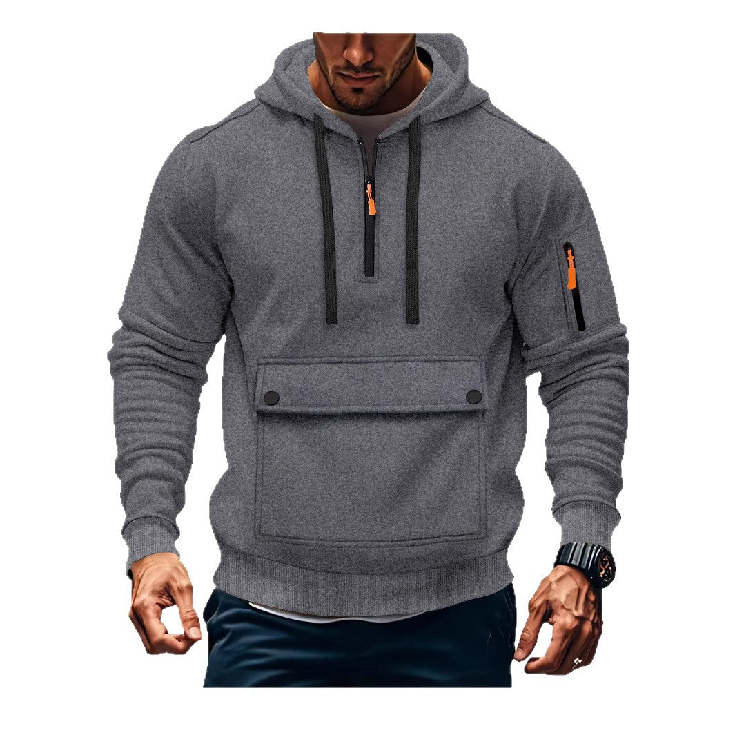 Herren lässige Kapuzenpullover mit praktischen Taschen Echoarchiv