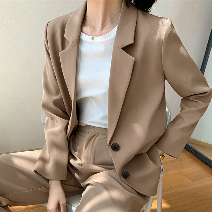 Damen Eleganter Oversized Blazer mit hochwertigen Details Echo Archiv