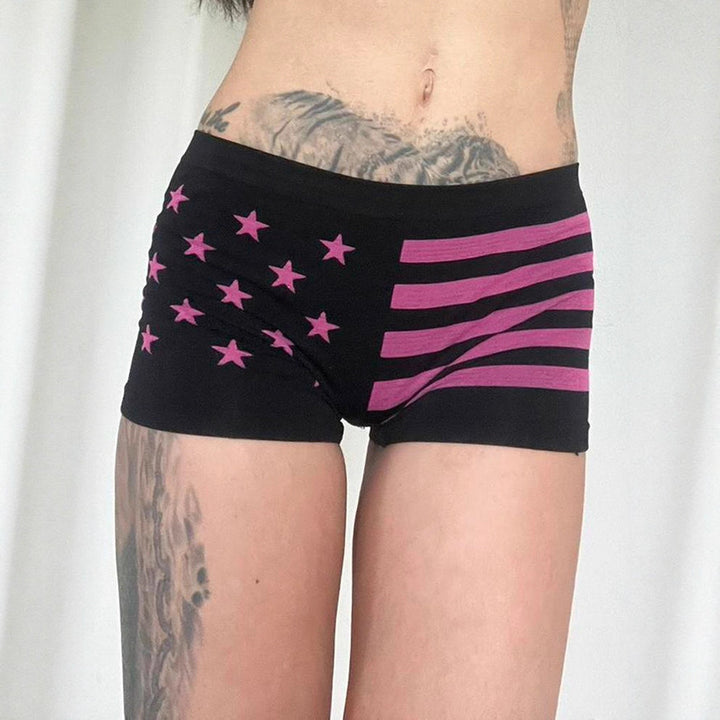 Damen Komfortable Boxershorts mit patriotischem Design Echo Archiv