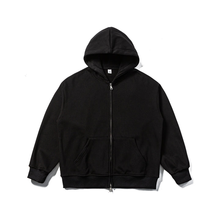 Unisex Kapuzen-Sweatjacke mit Zweiwege-Reißverschluss und Kängurutasche Echoarchiv