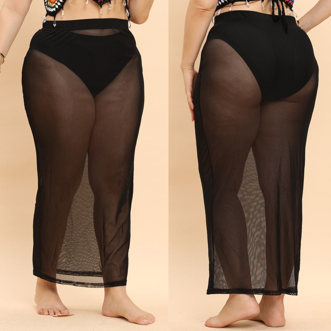 Damen transparente Strandlänge Sarong Echo Archiv