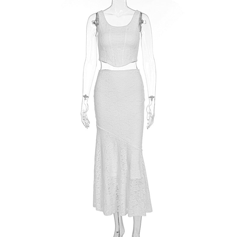 Damen Spitzenkleid im eleganten Maxistil Echo Archiv