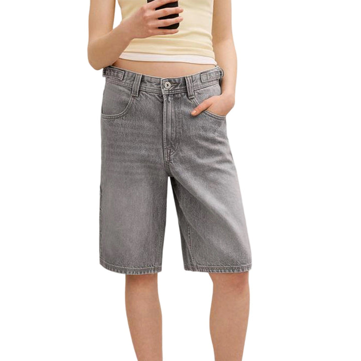 Damen Hochgeschnittene Denim-Shorts im modernen Stil Echo Archiv