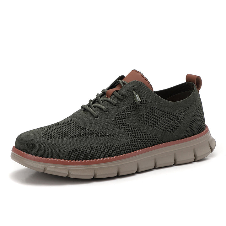 Damen nan gestrickter Derby-Sneaker mit flexibler Rillenlaufsohle und gepolstertem Komfortfußbett Echo Archiv