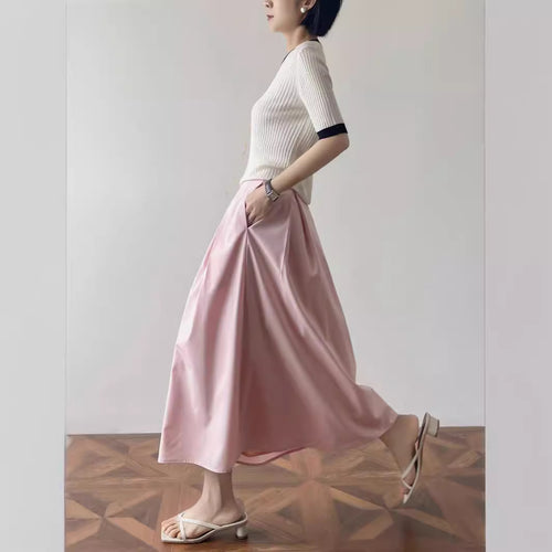 Damen Elegante und lässige Midi-Bluse mit Knopfdetail Echoarchiv
