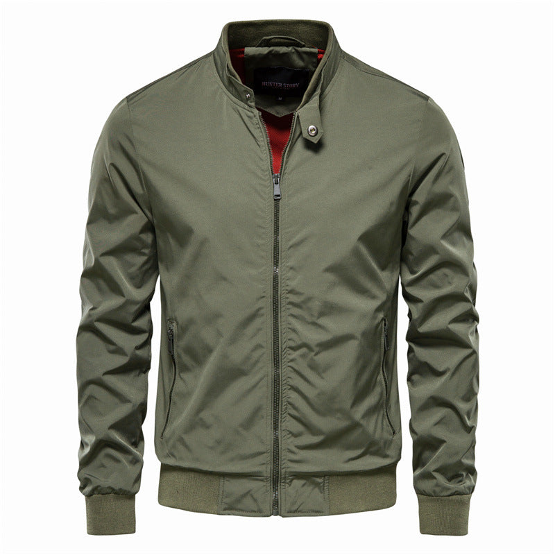 Herren leichte Flugjacke mit praktischen Taschen und Reißverschluss Echoarchiv