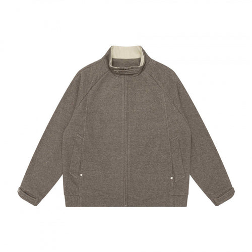Herren Boxy-Zip-Blousonjacke mit Stehkragen, Raglanärmeln und verdecktem Reißverschluss Echo Archiv