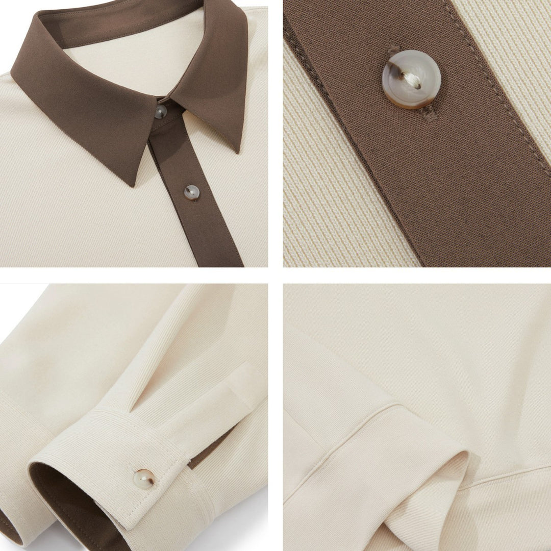 Herren elegantes Poloshirt mit modernem Kragen Echoarchiv