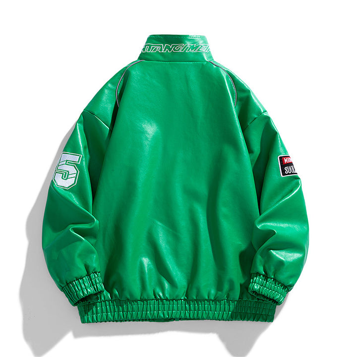 Herren Rennsport-inspirierte Zipjacke im Bomberstil Echoarchiv