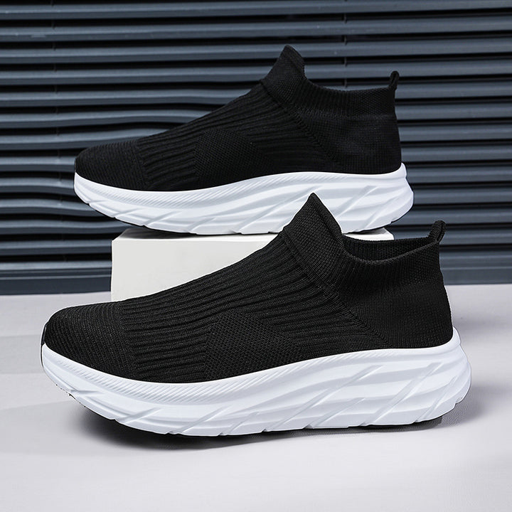 Unisex nahtloser Strick-Sock-Sneaker mit hohem Plateausohle Profil und gepolstertem Komfortfußbett – Norré